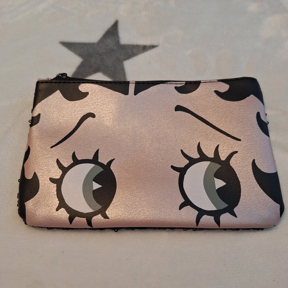 Betty Boop x Ipsy  October 2019 Beauty Makeup‎ Cosmetic Bag Purse With Sequins